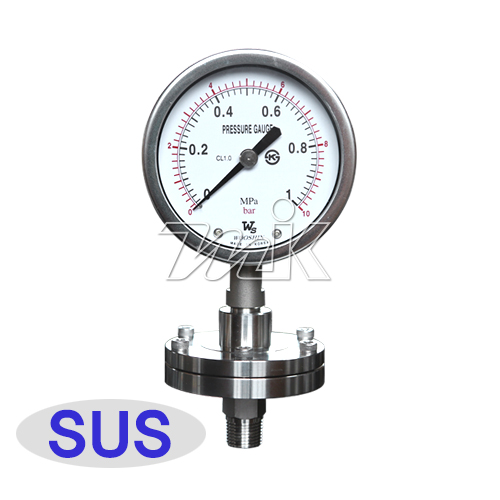 격막식 압력계 후렌지나사식 (100파이) (16222)