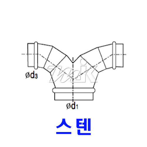 스파이럴(26) 바지관 90도/SUS(17180)