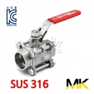 스텐프리미어볼밸브 3PC(SUS316) 용접형 MK (15453)