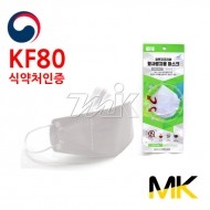 [품절]KF80 비말차단,미세먼지,황사 차단 마스크 (MK)(18222)