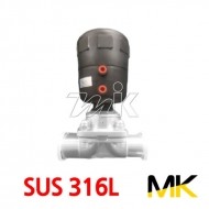 쎄니타리 공압다이아후렘밸브(SUS316L) K-01 페럴(MK)(18865)